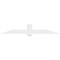 Ekena Millwork Eugene Architectural Grade PVC Gable Bracket, 84"W x 14"H x 2"D x 6"F, 4/12 Pitch GBP084X14X0206EUG00 - alternate 2